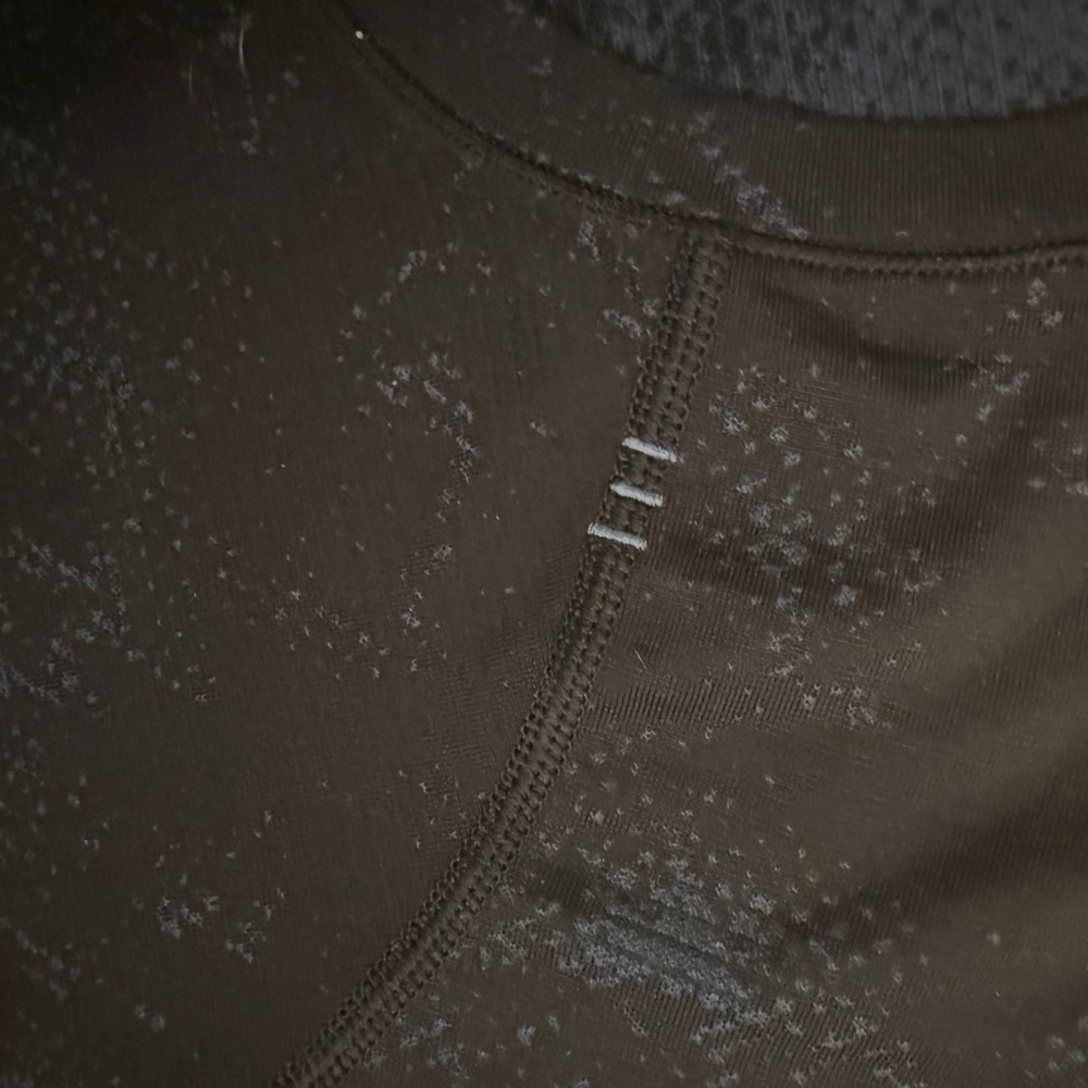 Lululemon Metal Vent Tech Short Sleeve Shirt Mens Medium Navy Blue Camo Training - Picture 6 of 8